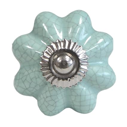 Just Contempo Pumpkin Ceramic Drawer Knob Duck Egg Amazon Co Uk