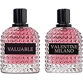 AFLUXE Women's Perfume Combo Set Milano Women&Valuable Women Floral Fruity Fragrance Eau De Parfum Elegant 100ml Bottle Natural Spray Each for Daily Used