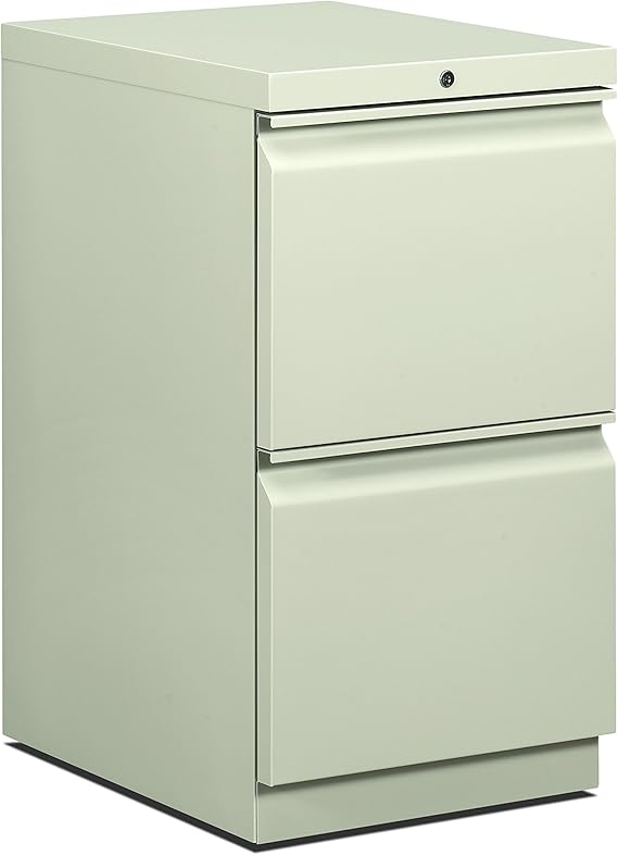 Hon 33823rl 22 7 8 Inch Efficiencies Mobile Pedestal File With 2 File Drawers Putty Mobile File Cabinets