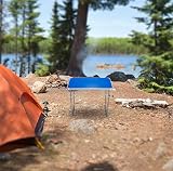 Unibos Camping Table Portable Folding Aluminium Picnic Table Blue 15Kg Load view 3