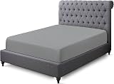 Sapphire Collection 200 Thread Count Egyptian Cotton Fitted Sheet Grey Double view 2