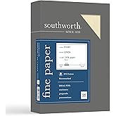 Southworth 564C 25% Cotton Linen Business Paper Ivory 24 lbs. 8-1/2 x 11 500/Box FSC