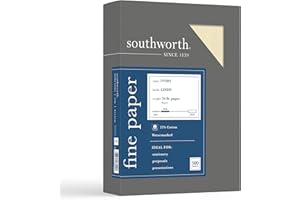 Southworth 564C 25% Cotton Linen Business Paper Ivory 24 lbs. 8-1/2 x 11 500/Box FSC