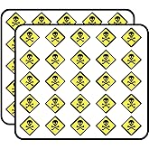50 PCs Toxic Skull and Cross Bones Signage 1