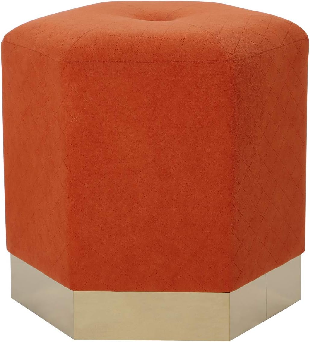Best ottoman foot stool orange