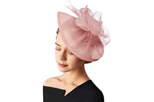 AQOKKA Women Fascinators Hats Flower Fascinators with Headband and Clip Tea Party Headwear for Women and Girls