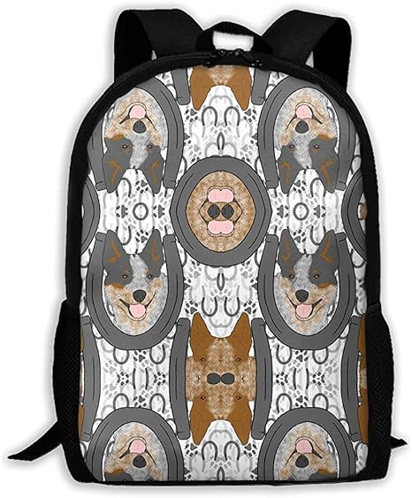 Sac A Dos Pour Ordinateur Portable Leger Sac A Dos Pour Adulte Enfant Sac A Dos Decontracte Sacs A Dos En Plein Air Sac A Bandouliere Pour Ecole Australienne Chien De Bouvier Australien Pour Hommes Fe Amazon Fr