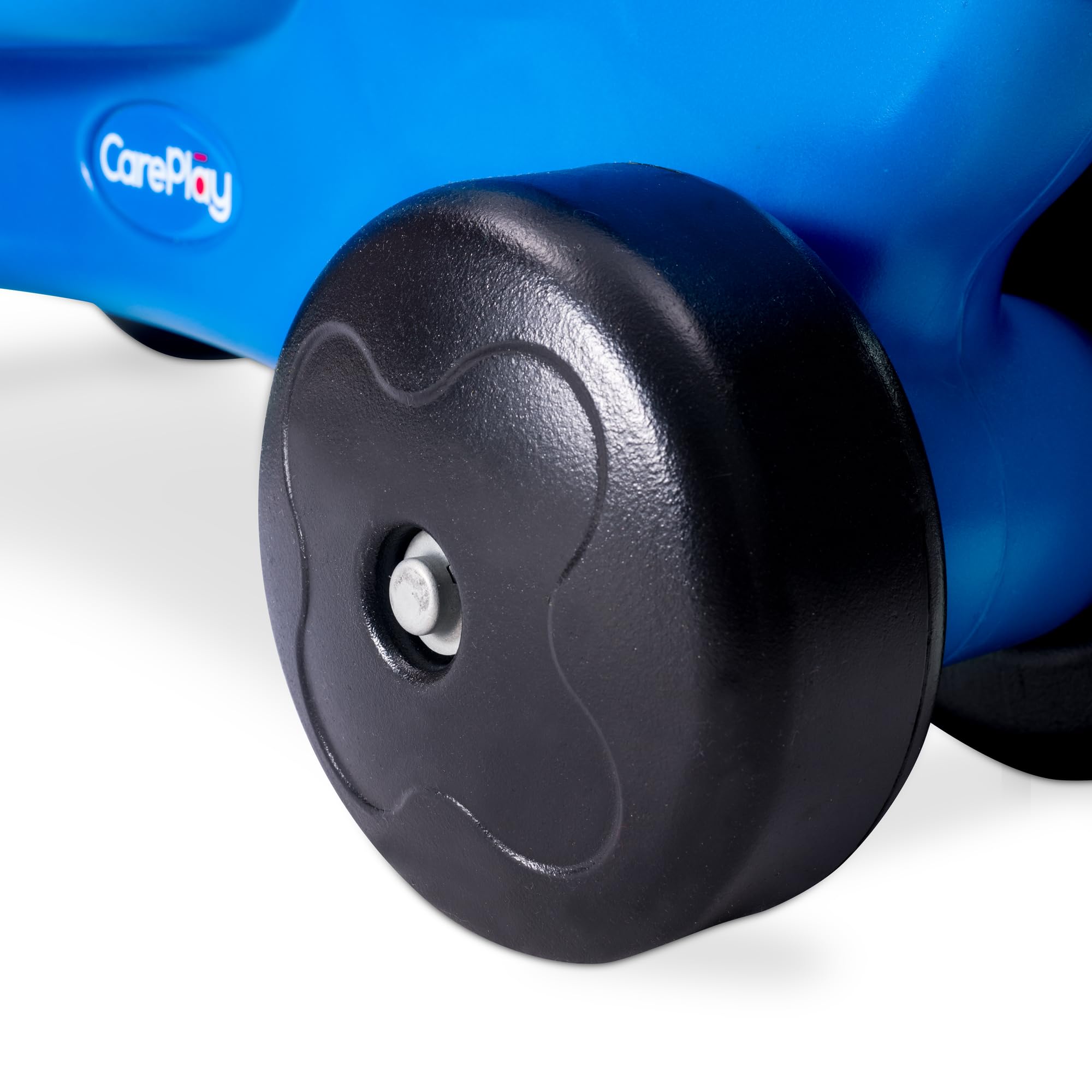 CarePlay Puppy Ride-On Toy, 2-in-1 Design with Push Handles, Walker & Ride-On Toys for Toddlers, 1-3 Year Old Boys & Girls, Low Seat, Durable Polyethylene Body, 50 lbs Capacity, Blue