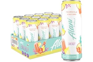 Alani Nu TROPSICLE Sugar Free, Low Calorie Energy Drinks | 200mg Caffeine | Pre Workout Performance with Antioxidants | Biotin B Vitamins | Zero Sugar | 10 Calories | 12 Fl Oz Cans (12 Pack)