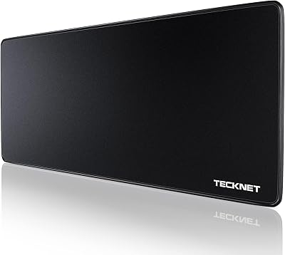 TECKNET Gaming Mouse Mat 900x400x3mm Large Extended Waterproof Black