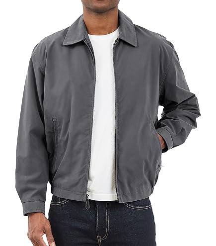Harbor Bay by DXL Men's Big and Tall Golf Jacket Black 2XL at
