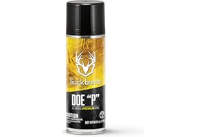 Hunters Specialties Buck Bomb Natural Doe "P" Aerosol Scent | Deer Buck Lure Hunting Pre/Post-Rut Scent Attractant for Hunting, 6.65 Oz (189 g.)