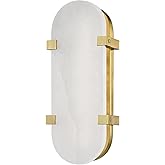 Hudson Valley Lighting Skylar LED 14 Inch Wall Sconce - 5 Inches Wide by 13.75 Inches High-Aged Brass Finish