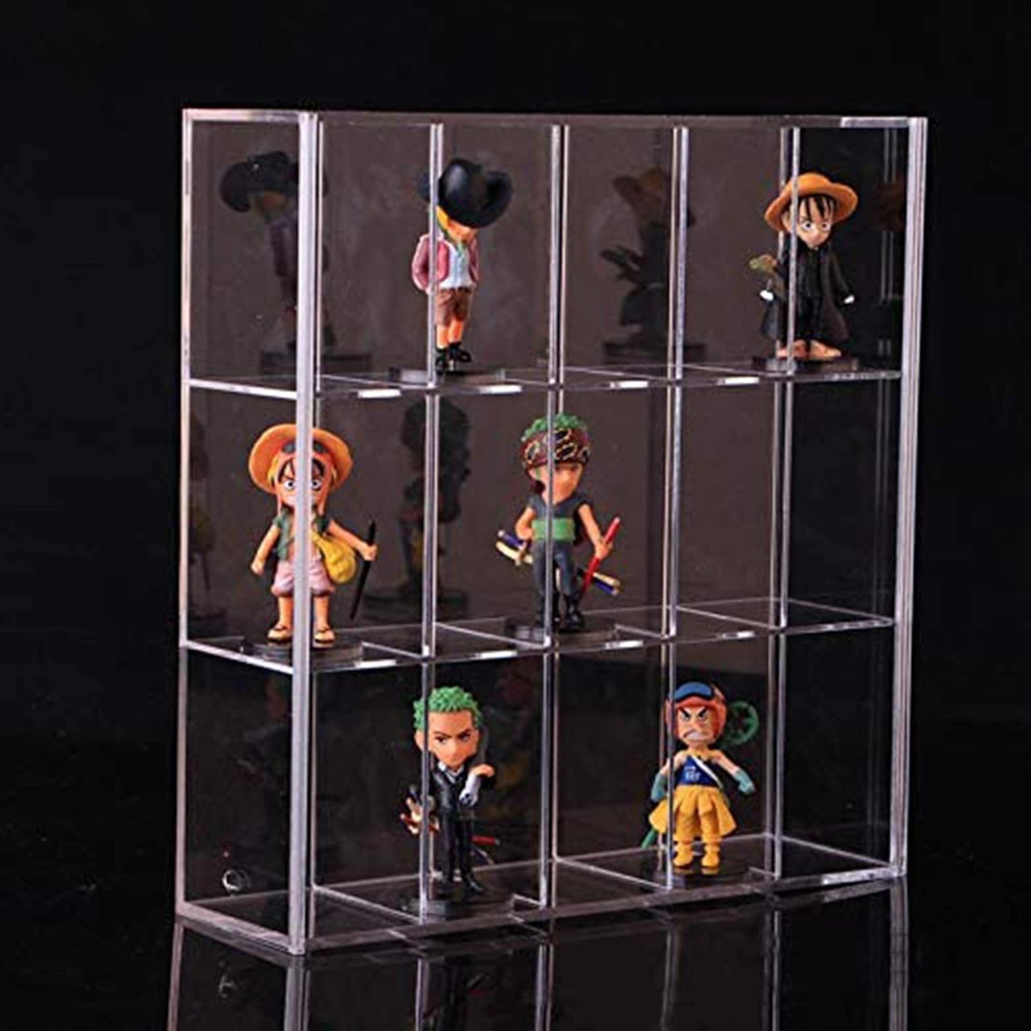DIY Clear Acrylic Display Box Dustproof Action Figure Display Case