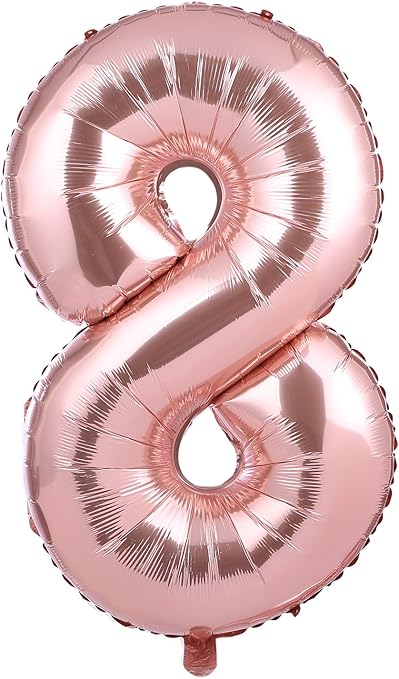 Amazon Kikipa 約80cm Kk 084 大型 数字バルーン ゴールド 誕生日 ウェディング 記念日 パーティーに 8 ピンクゴールド 風船 バルーン おもちゃ