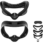APEXINNO Facial Interface Face Pad Cover Compatible with Meta Quest 3S Accessories,Including 2 Pcs Face Pad Replacement,Light Pad and Lens Cover Only for Meta Quest 3S