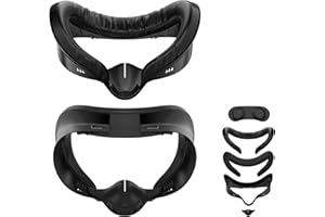 APEXINNO Facial Interface Face Pad Cover Compatible with Meta Quest 3S Accessories,Including 2 Pcs Face Pad Replacement,Light Pad and Lens Cover Only for Meta Quest 3S