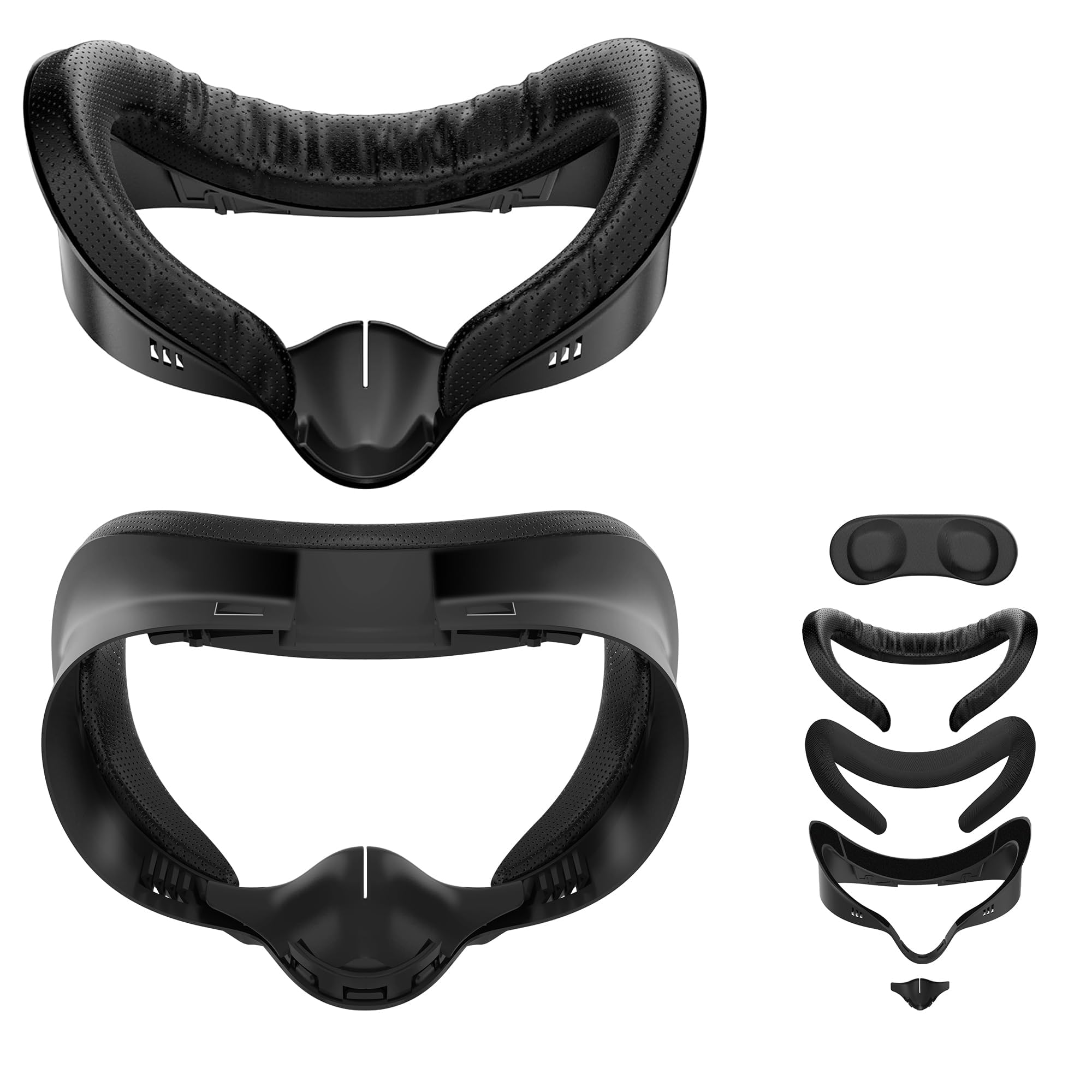 APEXINNO Facial Interface Face Pad Cover Compatible with Meta Quest 3S Accessories,Including 2 Pcs Face Pad Replacement,Light Pad and Lens Cover Only for Meta Quest 3S