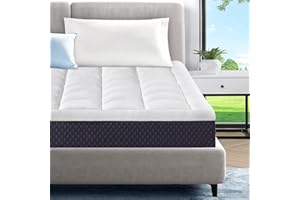 ONENICE 6 Inch Full Size Mattress in a Box, Cooling Gel Memory Foam Plus Removable Pillowtop Mattress, Ergonomically Designed, CertiPUR-US Certified, Fiberglass-Free, Pressure Relief