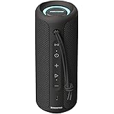 MIATONE Bluetooth Speakers 36W TWS Portable Speaker with Stereo Sound Bass, Bluetooth 5.3 Wireless USB Type C Outdoor, 5000mAh 24H Playtime IPX7 for Present, Boy Friend Gifts for him (Black)