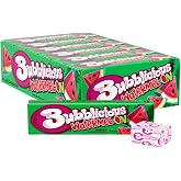 Bubblicious Watermelon Chewing Gum, 18 Packs of 5 Pieces (90 Total) | Individually Wrapped Bubblegum, Bulk Pack, Great for Kids &amp; Adults