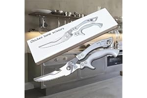 Professional Poultry Shears - Kitchen Shears for Spatchcocking Chicken and Meat Cutting, Multi-Purpose Kitchen Scissors for F