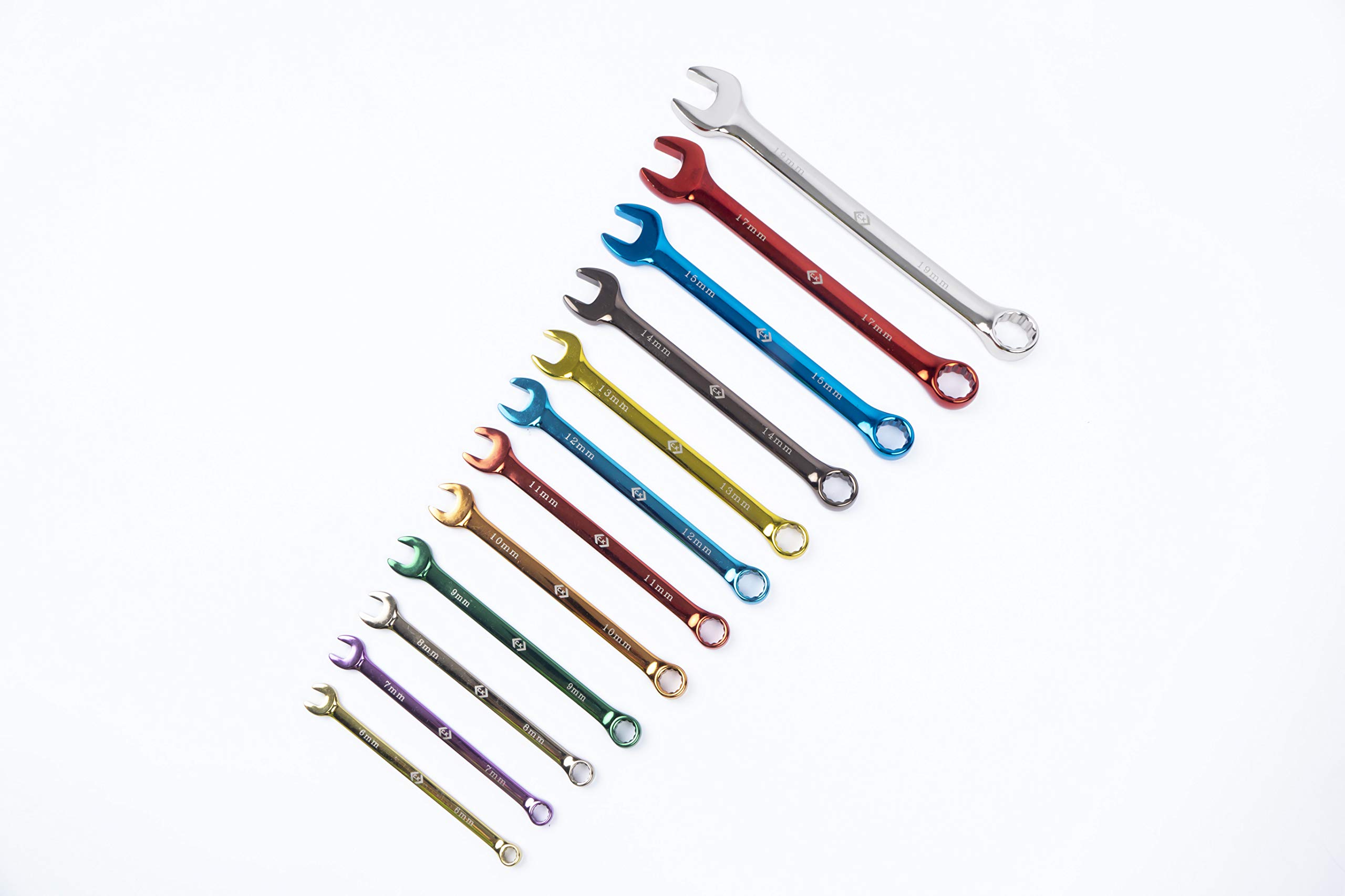 Combination Spanners Set, Colour Coded, 12-Pcs