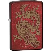Zippo Lighter: Golden Dragon - Candy Apple Red 79095