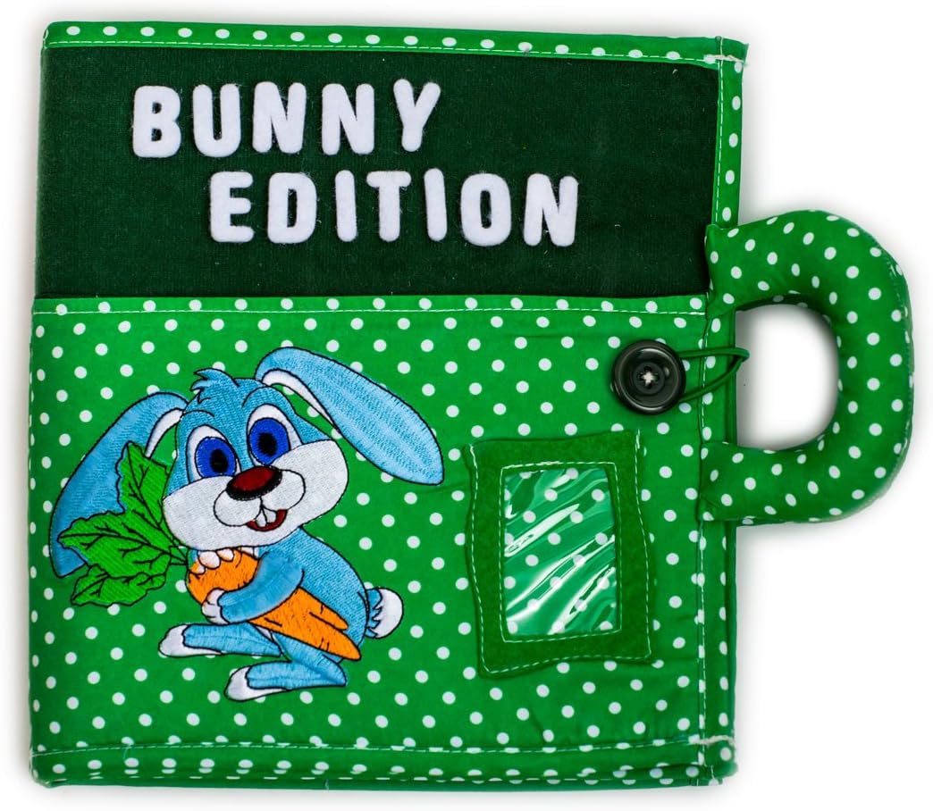 piqipi 7154990 Interactive Children's Book Bunny Edition Green 25 x 25 x 7 cm