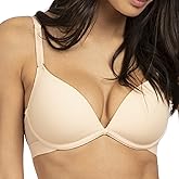 LIVELY Deep V Wireless Push Up Bras for Women | Full Coverage Bra with No Underwire | Extra Foam Padding for Shape