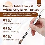 Saviland Acrylic Nail Brush Set Kolinsky Hair Size 8 10 14 Professional Nail view 4