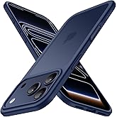 JETech Matte Case for iPhone 17 Pro Max 6.9-Inch, Shockproof Military Grade Drop Protection, Frosted Translucent Back Minimalist Phone Cover, Anti-Fingerprint (Dark Blue)