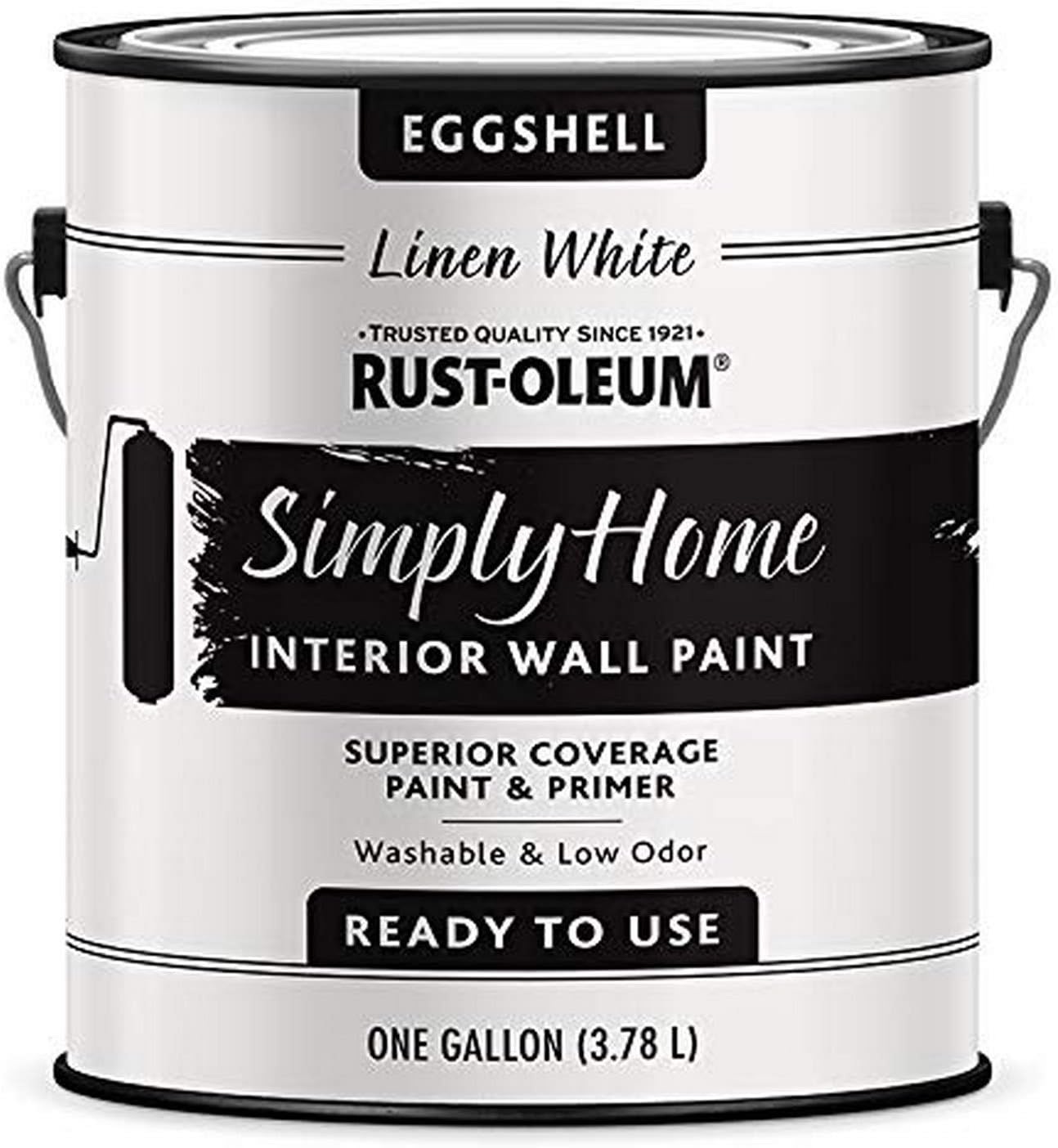 Rust-Oleum Simply Home Interior Wall Paint 343991 Simply Home Eggshell Interior Wall Paint, Linen White
