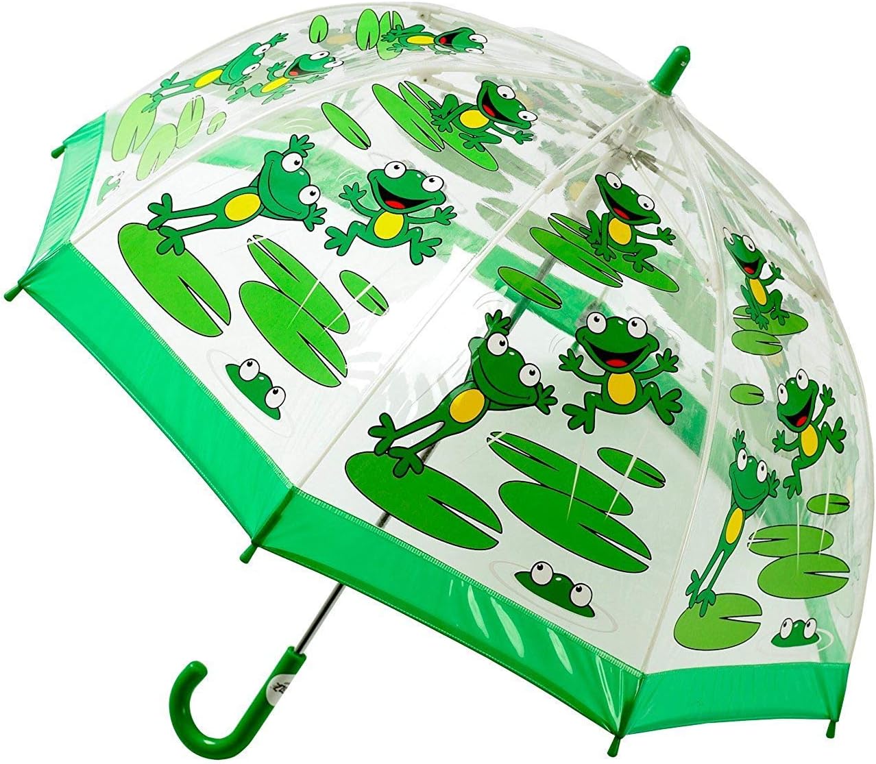 Bugzz Childrens Childrens Clear PVC Umbrella Frog - BUFG