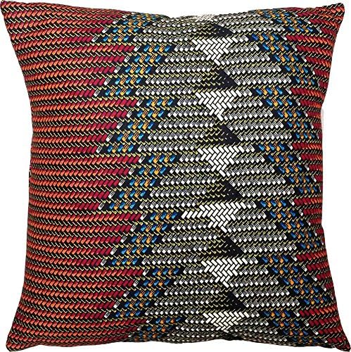 Chevron African Print Pillow Cover