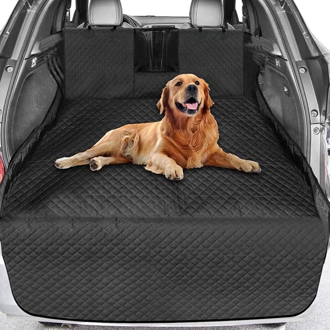 Vailge Car Boot Liners for Dogs with Bumper Flap, Boot Liner Waterproof