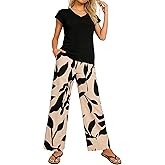 Pink Daisy Women‘s Pajama Sets Soft 2 Piece PJ Sets