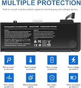 PASUKTER A1322 A1278 Laptop Battery for MacBook Pro 13 Inch 2009-2012 65.7Wh view 5