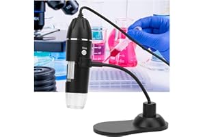 DEWIN Digital Microscope, 8 LED 50X-1000X USB Digital Microscope for Insect Observation,Archaeological Research, Biological Research,Industrial Maintenance.