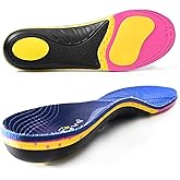 Welnove Plantar Fasciitis Orthotics Insoles, High Arch Support for Men & Women (220+ lbs), Shoe Inserts for Work Boots, Running Shoes - Alleviates Heel Pain, Flat Feet & Pronation -L