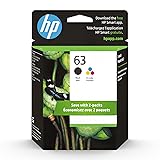 HP 63 Black, Tri-Color Ink Cartridge for HP
