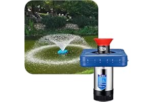 GXELZK Pond Fountain Aerator-1HP 750WPond Fountain-110V Stainless Steel Floating Fountain, 100 Feet Power Cord, for Ponds and Lakes 2025 Latest Model