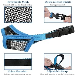 Dog Muzzle, Mesh Muzzle for Small Medium Large