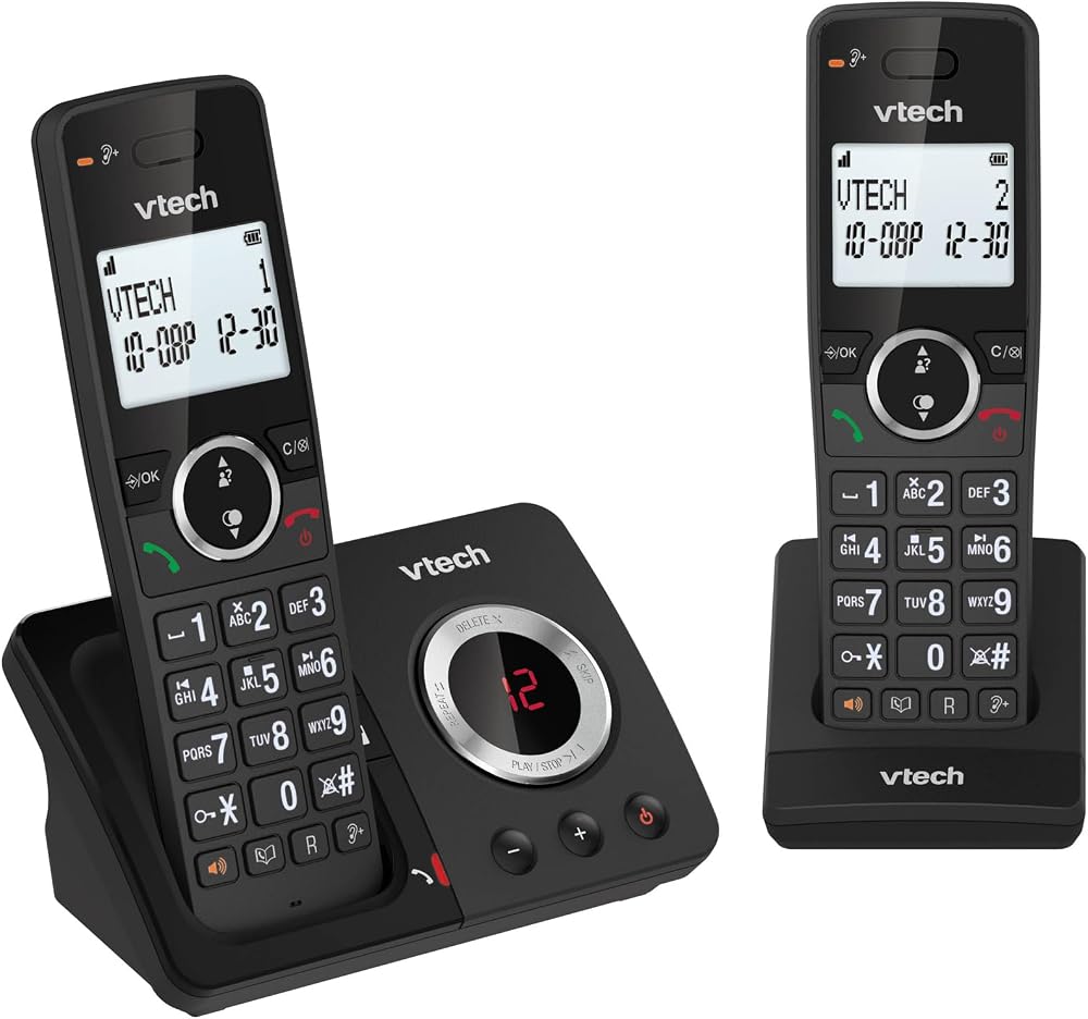 VTech ES2051 DECT Cordless Phone with Answering Machine Twin Handset
