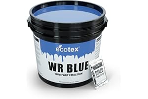 SCREEN PRINT DIRECT Ecotex® WR Blue Screen Printing Emulsion (Gallon - 128oz.) Diazo Required Photo Emulsion for Silk Screens and Fabric - For Screen Printing Water Based Ink, Water Resistant Screen Printing Supplies