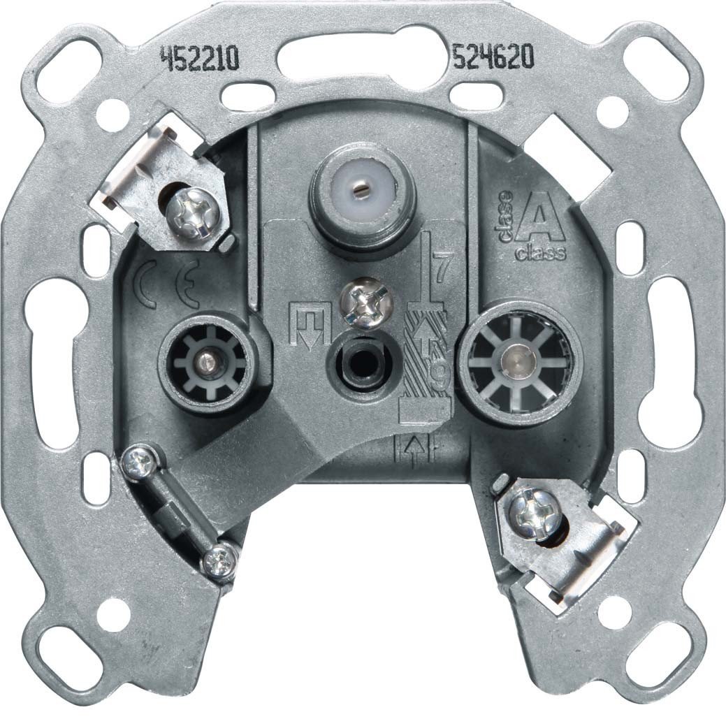 Berker 452210 Socket (SAT+TV+Radio, 5.5 dB, Grey)