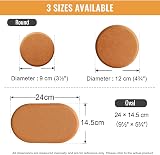 PISAO Felt Furniture Sliders 8PCS 9 cm Diameter Thick EVA Pad Coasters for view 5