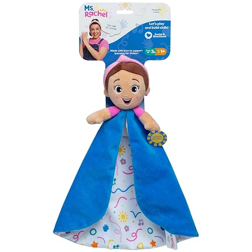 Ms. Rachel Official Huggable Lovey, Double Sided, Machine Washable Security Blankets for Babies Ages 3 Months-1+