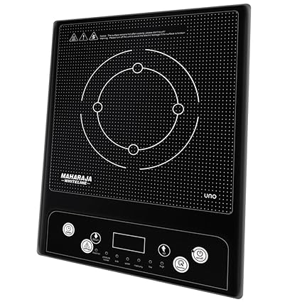 Maharaja Whiteline Uno 1400-Watt Induction Cooktop (Black)