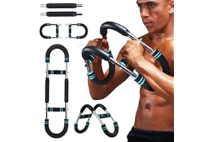 Twister Arm Trainer, BicycleStore Adjustable Forearm Strengthener Detachable Chest Workout Device, Tricep Arm Twister Exerciser for Men Portable Shoulder Muscle Fitness Equipment for Strength Training